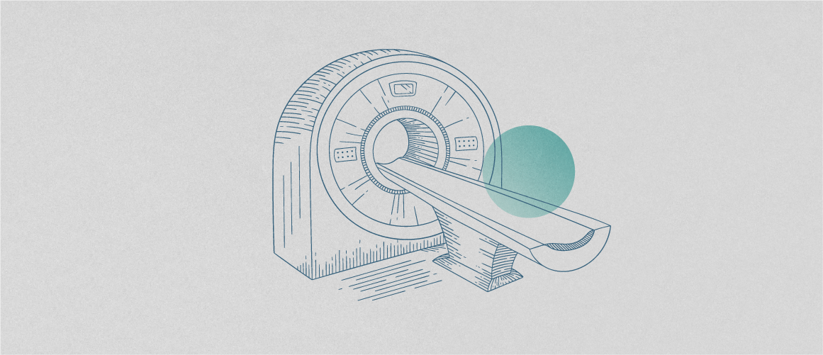 Illustration of an MRI machine.
